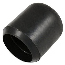 Merriway BH00399 Rubber Chair Floor Protector Ferrule Cap End Tip 22 mm (7/8 inch) Diameter Heavy Duty - Black, Pack of 8