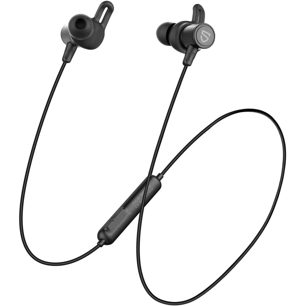 SoundPEATS Bluetooth Earphones with Mic, Q30 HD Dual 5.0 Wireless Earbuds Magnetic IPX6 Running Headphones,APTX-HD, CVC Noise Cancellation, 10mm Drive