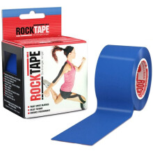 Rocktape Kinesiology Tape Athletes, Water Resistant, Reduce Pain & Injury Recovery, 5cm x 5m, Uncut, Navy Blue