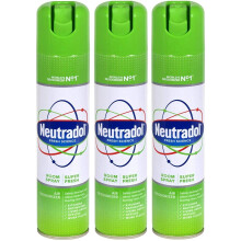 THREE PACKS of Neutradol Spray Super Fresh 300ml