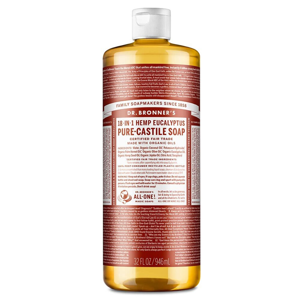 Dr. Bronner's Pure-Castile Liquid Soap - Eucalyptus 32oz.