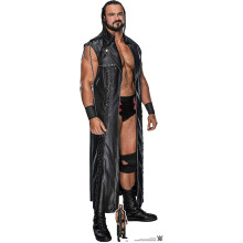 Star Cutouts Ltd SC1598 Drew McIntyre Ultimate Edition WWE Figures Party Decorations Lifesize Cardboard Cutout with Free Mini Standee, Multicolour