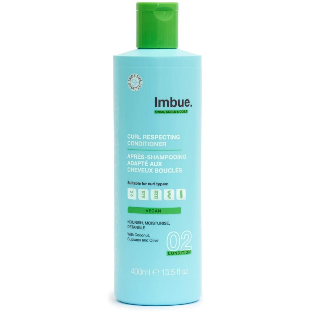 Imbue Curl Respecting Conditioner - Vegan And Curly Girl Compliant, 400Ml