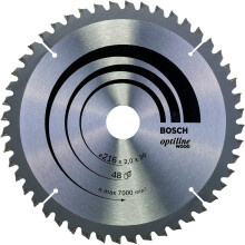 Kreissägeblatt 216x30x2 mm für Holz - 48 Zähne - BOSCH - 2608640432