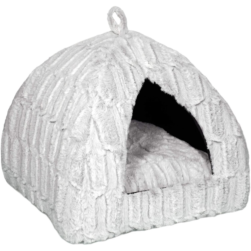 Petface Luxury Bamboo Plush Cat Igloo Bed