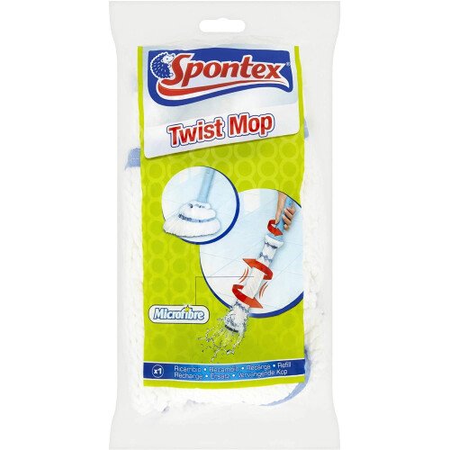 Spontex Twist Mop Refill Pack Microfiber