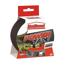 UniBond 1668019 Extra Strong Power Tape / Temperature resistant and waterproof / Adhesive tape in black / 25m