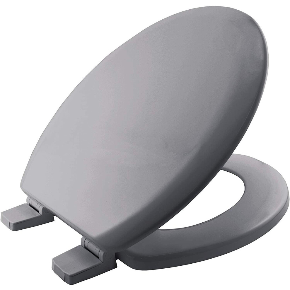 Bemis 5000ZAR492 Chicago Toilet Seat, Whisper Grey