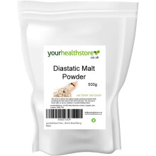 yourhealthstore Premium Diastatic Malt Powder 500g Barley Malt for Bread Making