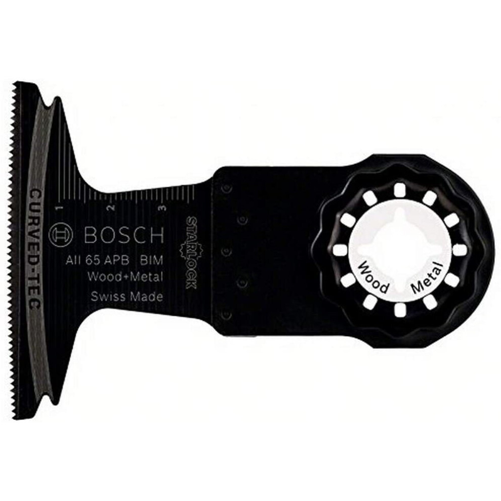 Bosch 2609256985 Starlock AII 65 APB BIM Plunge Cut Saw Blade Wood and Metal for all PMF Multi-Tools