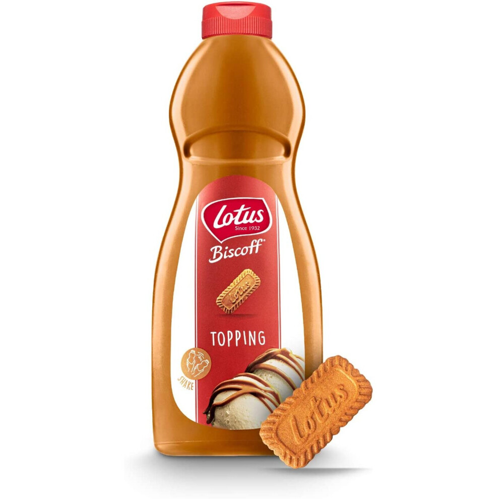 Biscoff Lotus Topping Sauce, 1kg Squeezy Bottle