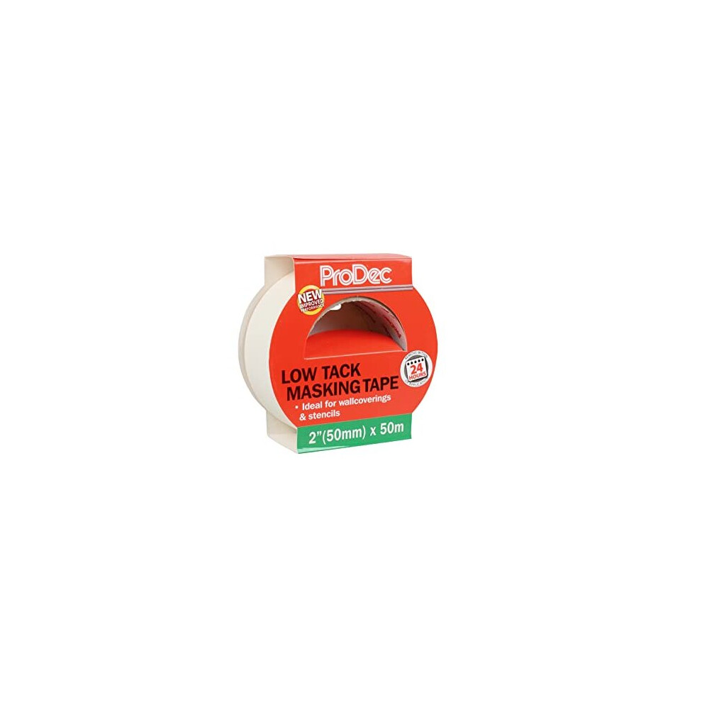 ProDec Low Tack Masking Tape 50mm x 50m - Image 5