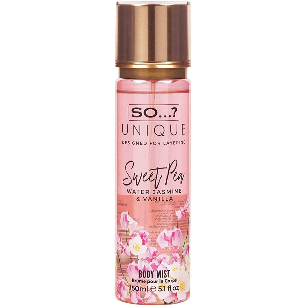 SO Unique Sweet Pea Body Mist 150ml