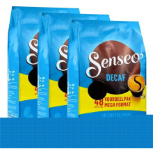 Senseo Decaf Coffee Pods - 3 x 48 Pods (Pack of 3) Rich, Intense & Well-Balanced Flavor