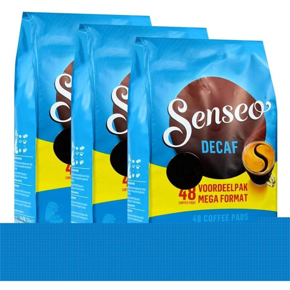Senseo Decaf Coffee Pods - 3 X 48 Pods (Pack Of 3) Rich, Intense & Well-Balanced Flavor