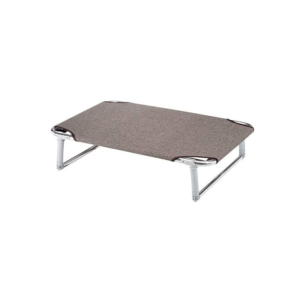 Ferplast Dream 80 Folding Bed for Dogs, Taupe, 84 x 54 x 18 cm