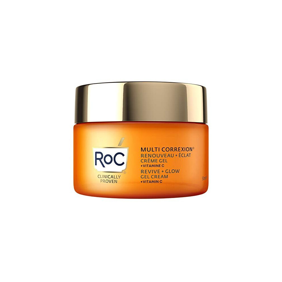 RoC - Multi Correxion Revive + Glow Vitamin C Gel Cream - Anti Wrinkle and Aging - Firming Moisturiser - 50ml