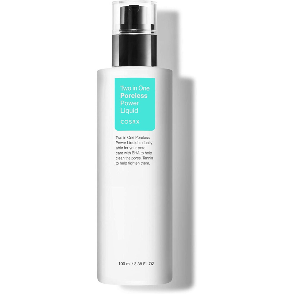 COSRX Two in One Poreless Power Liquid, 100ml / 3.38fl.oz/Clearing and Tightening Enlarged Pores