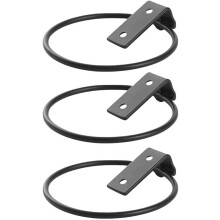 Cabilock 3Pcs Metal Ring Flower Pot Rack Wall Mounted Bracket for Holding Planters and Flower Pots Flower Pot Holder for Wire Trellis Wall (17.5x15x6.