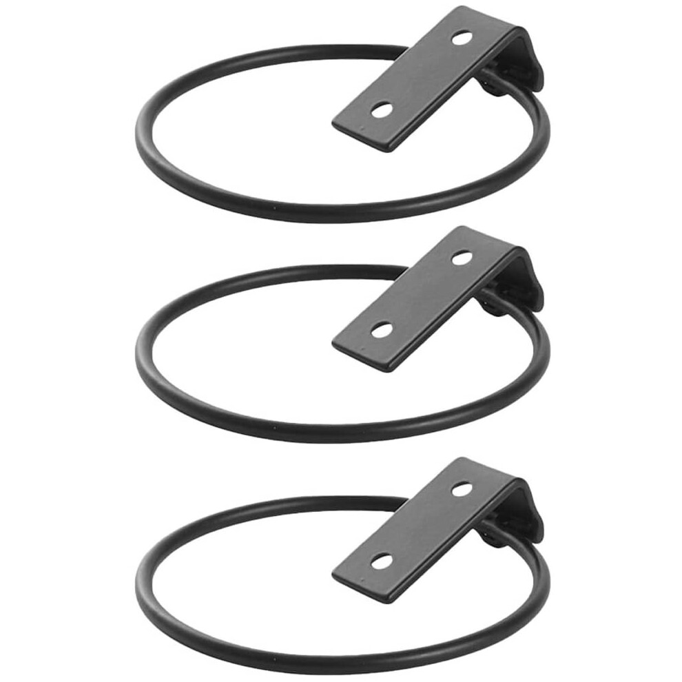 Cabilock 3Pcs Metal Ring Flower Pot Rack Wall Mounted Bracket for Holding Planters and Flower Pots Flower Pot Holder for Wire Trellis Wall (17.5x15x6.