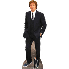 Star Cutouts Ltd CS802 Paul McCartney Lifesize Cardboard Free Table Top Cutout Gift for Fans Height 182cm Width 65cm, Multicolour
