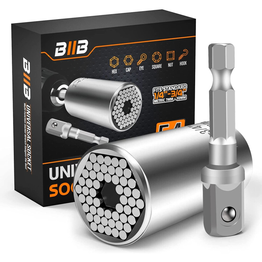 BIIB Gifts for Men, Fathers Day Gifts, Multi Tools Universal Socket Wrench, Gifts for Dad, Gadgets for Men Gifts, DIY Tools for Men, Birthday Presents