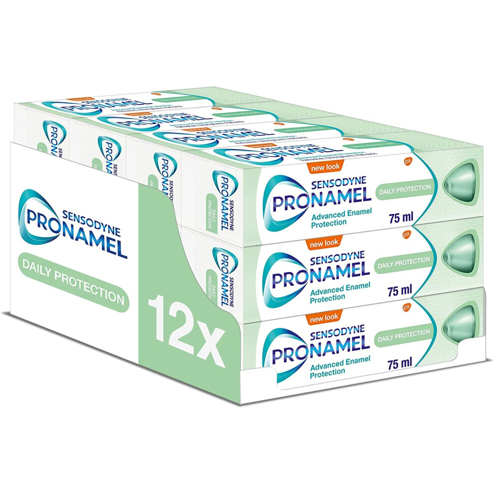 Sensodyne Pronamel Enamel Care Toothpaste, Daily Protection 75 ml, Pack of 12