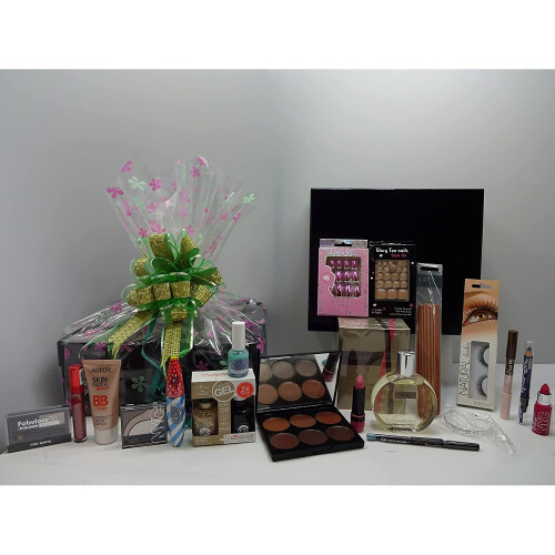 Glory Cosmetics, Silver Gift Hamper For Her, Luxury Perfume Make