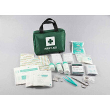 99pcs Supreme First Aid Kit Bag - Inc. Eye Wash, Crepe, Ice Pack, Thermal Blanket - Home, Office, Vehicle, Workplace, Travel, Camping (Green)