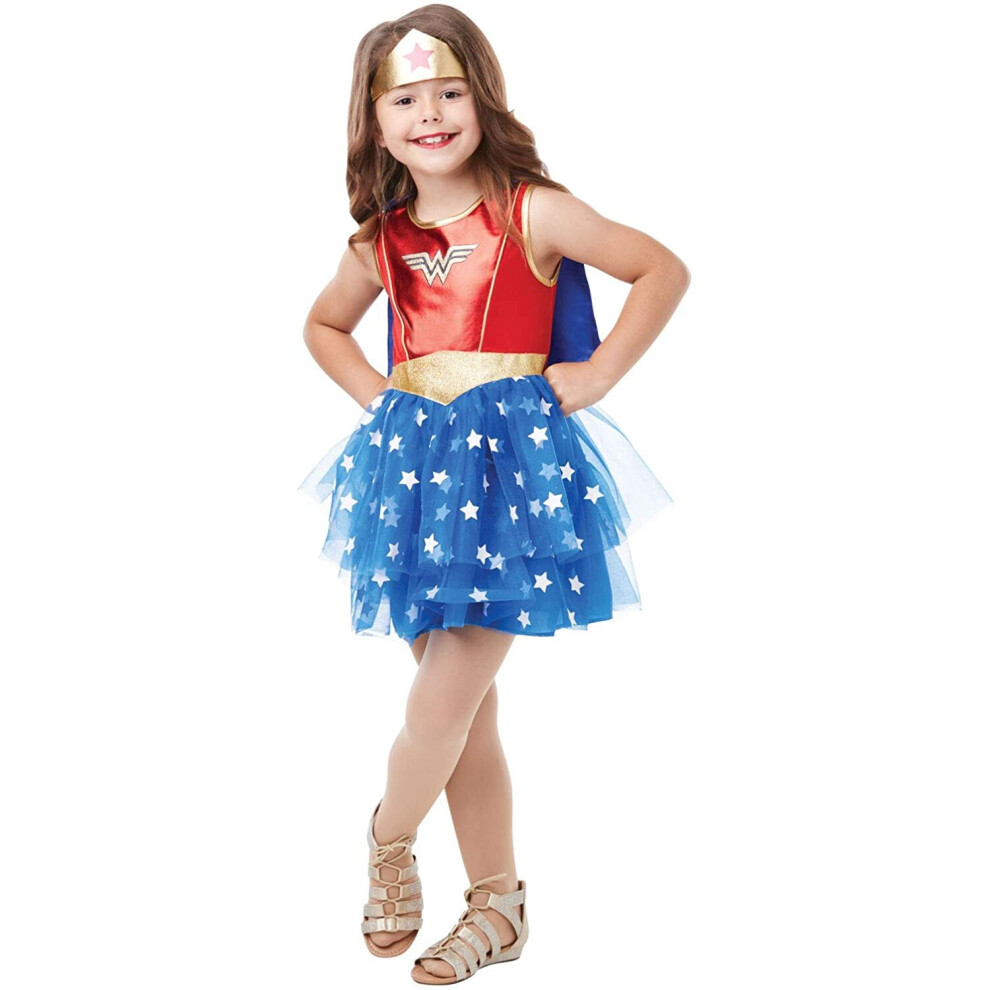 Rubie's Official DC Wonder Woman Premium Child Costume, Superhero Fancy Dress