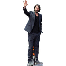 Star Cutouts Ltd Star CS798 Keanu Reeves Gift Part Decoration Birthday Supplies Celebrity Cardboard Cutout Amazing Quality Photo Image, Multicolor
