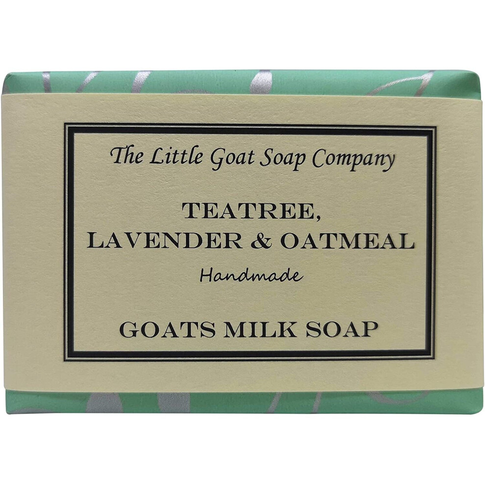 The Little Goat Soap Company Lavender 1 X Teatree, & Oatmeal. Goats Milk Soap. 100G. Acne, Rosacea.