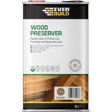 Everbuild LJDO05-EBD Quick Drying, Long Lasting, Wood Preserver, Dark Oak, 5 Litre