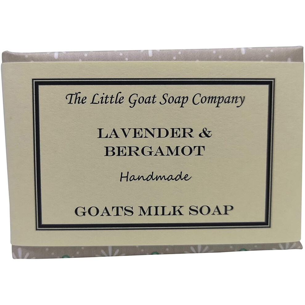 The Little Goat Soap Company Lavender 1 X & Bergamot Goats Milk Soap 100G. Eczema, Psoriasis, Dermatitis. Rosacea, Dry Skin
