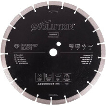 Evolution (D300SEG-CS) - 300 mm Diamond Blade For Disc Cutters - Segmented Edge For Cutting Masonry, Such as Brick, Reinforced Concrete and Stone
