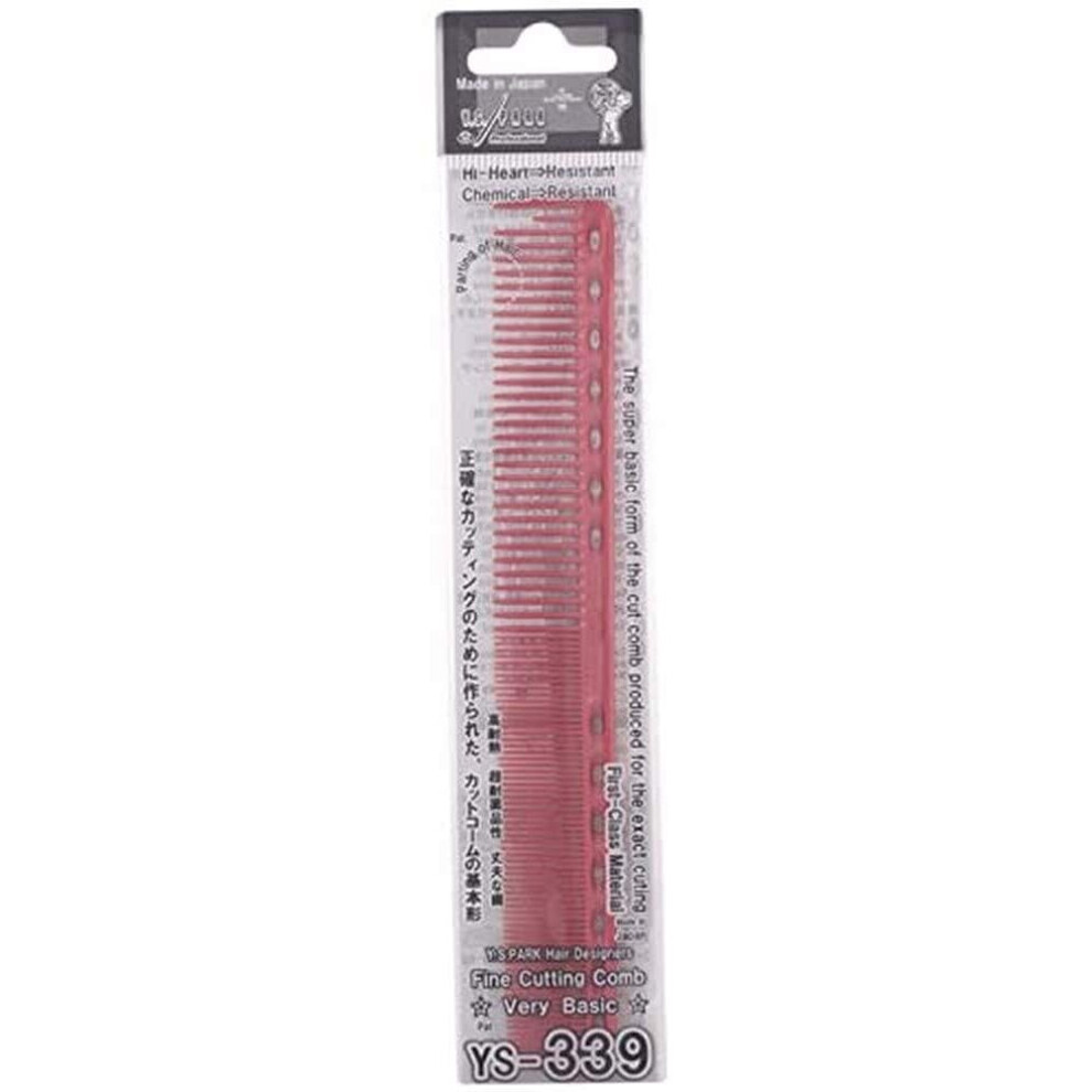 Y.s. Park Ys-Park Y S 339 Professional Fine Cutting Hair Comb Red
