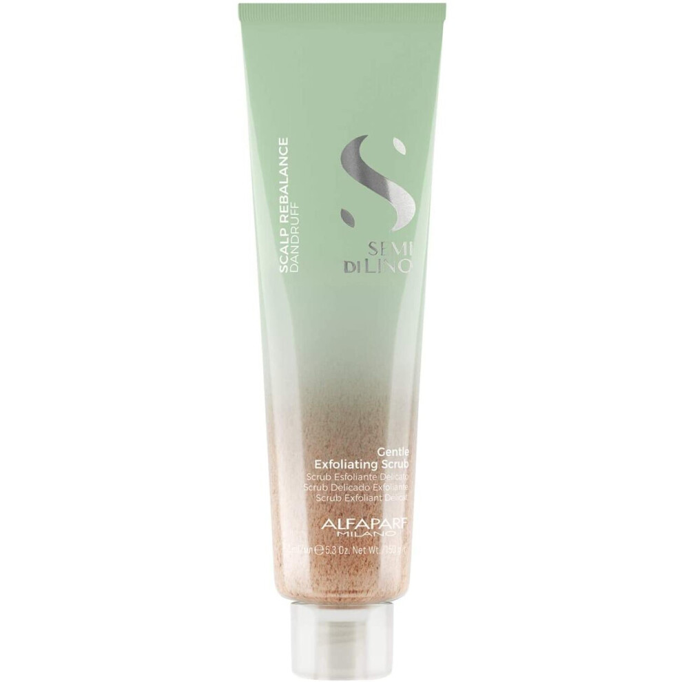 Alfaparf Milano Semi Di Lino Scalp Rebalance Gentle Exfoliating Scrub, 150 Ml,8022297095882