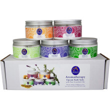 Absolute Aromas Epsom Bath Salts Bundle Gift Set 5 x 300g of De-Stress, Detox, Lavender, Mobility and Relaxation Bath Salts - Magnesium Sulphate I