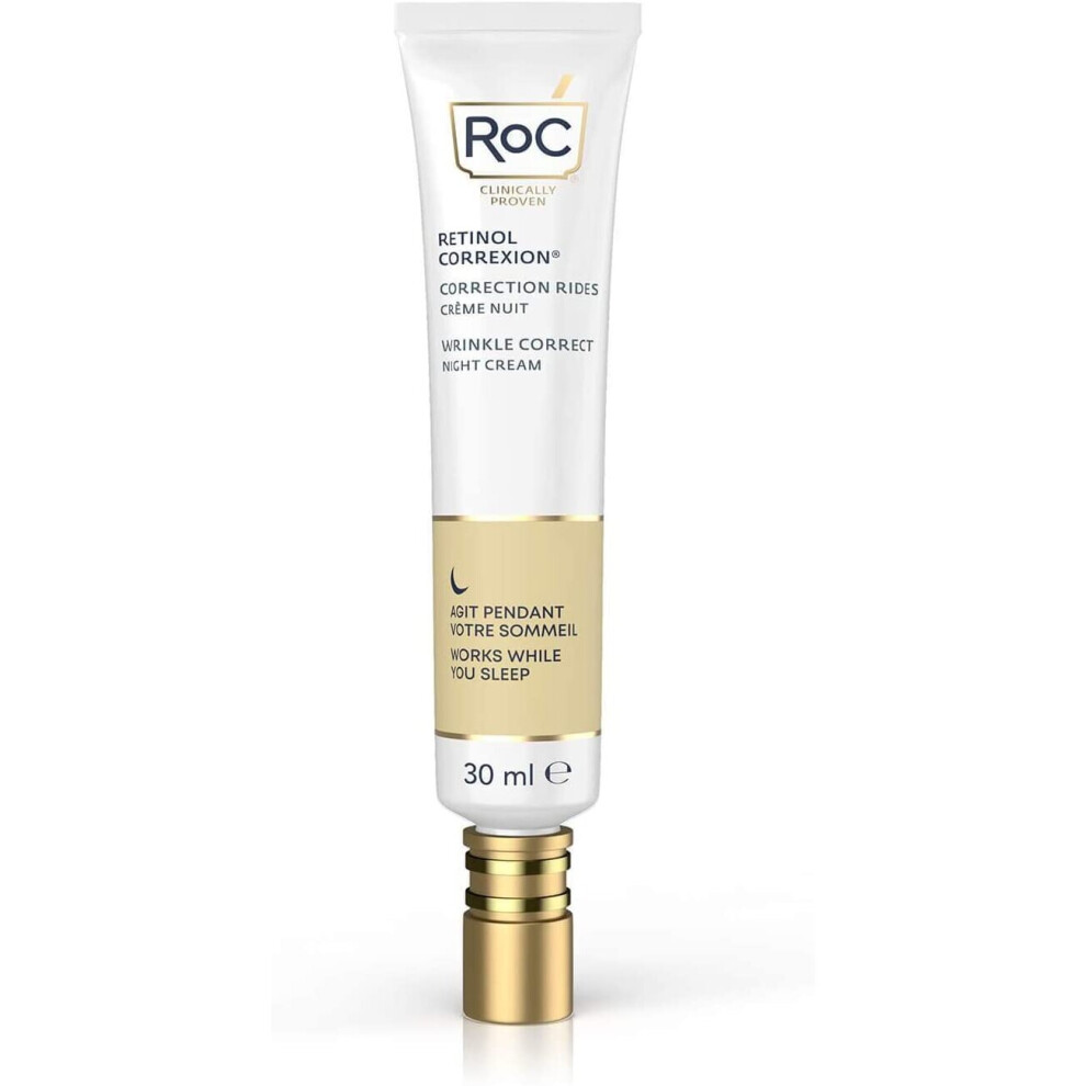 RoC - Retinol Correxion Wrinkle Correct Night Cream - Anti-Wrinkle and Ageing - With Retinol and Exclusive Mineral Complex - 30 ml