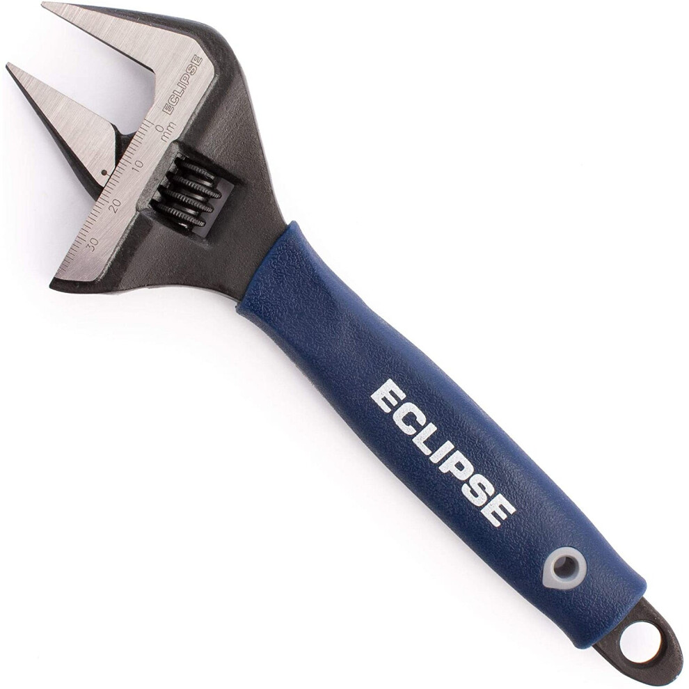 Eclipse Professional Tools Adjw8wj 8" Adjustable Wrench With Extra Wide Jaw, Grey 5012095079514