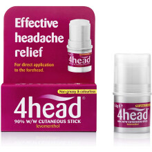 4 Head Levomenthol Stick for Headache Relief, 3.6 g