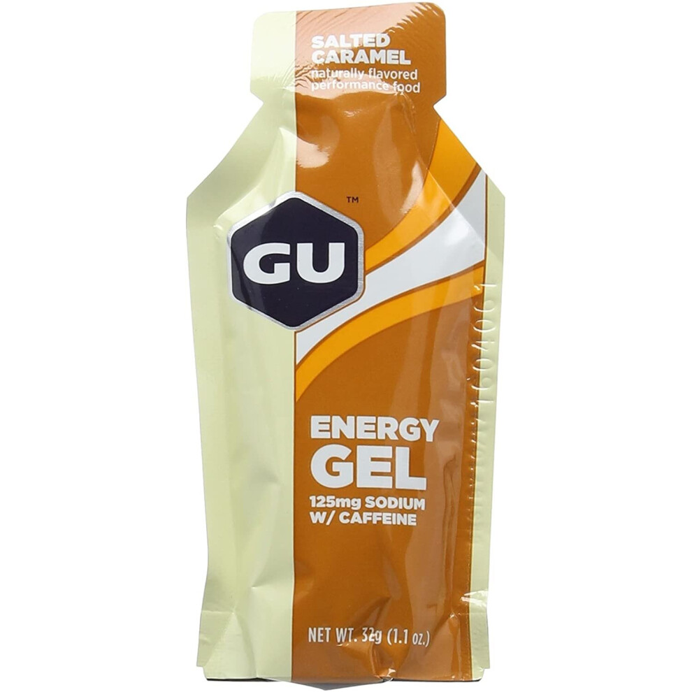 GU Salted Caramel Flavour Energy Gels - Box of 24