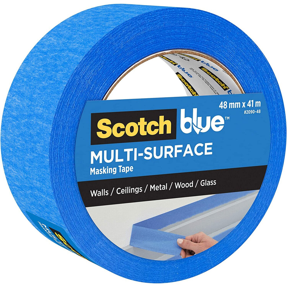 Scotchblue Multi-Surface Masking Tape 2090, Blue Painters Tape, 48Mm X 41M, 1 Roll 4054596515123