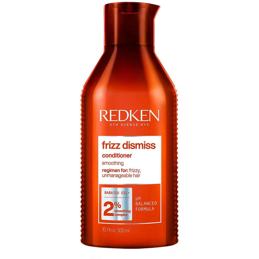 Redken | Frizz Dismiss | Conditioner | Babassu Oil | Adds Shine And Smooths Frizzy Hair | 300 Ml