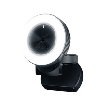 Razer Kiyo - Streaming Camera with Ring Lighting (USB Webcam, HD Video 720p, 60 FPS, Compatible with Open Broadcaster Software, Xsplit, Autofocus, Cam
