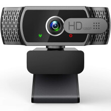 Webcam für PC mit Mikrofon - 1080P FHD Webcam mit Sichtschutz, Plug and Play USB Web Kamera für Desktop & Laptop Konferenz, Meeting, Zoom, Skyp