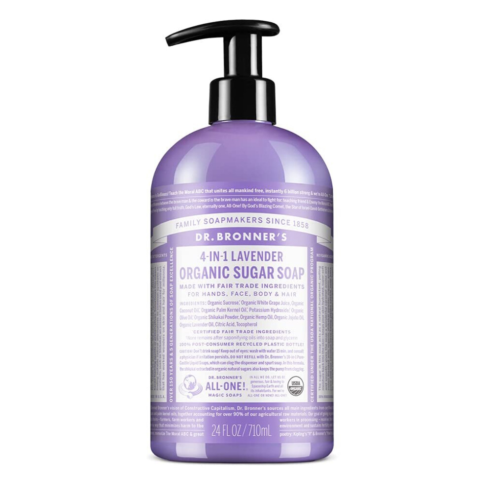 Dr. Bronner's Organic 4-in-1 Shikakai Lavender Hand Soap