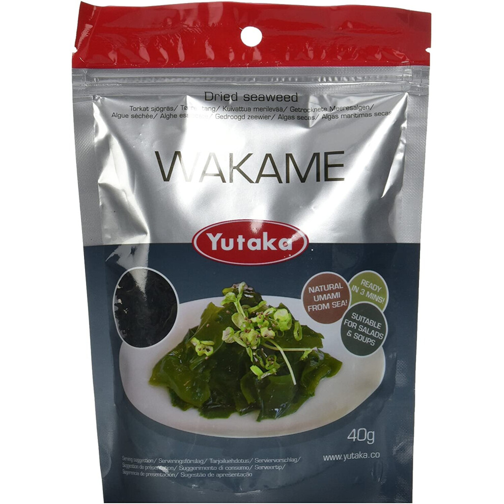 Yutaka Seaweed Wakame Flakes 40 g (Pack of 6)