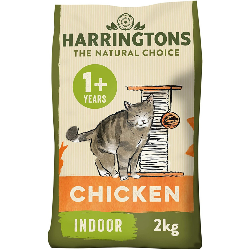 Harringtons Complete Indoor Chicken Dry Cat food 2kg, Pack of 4