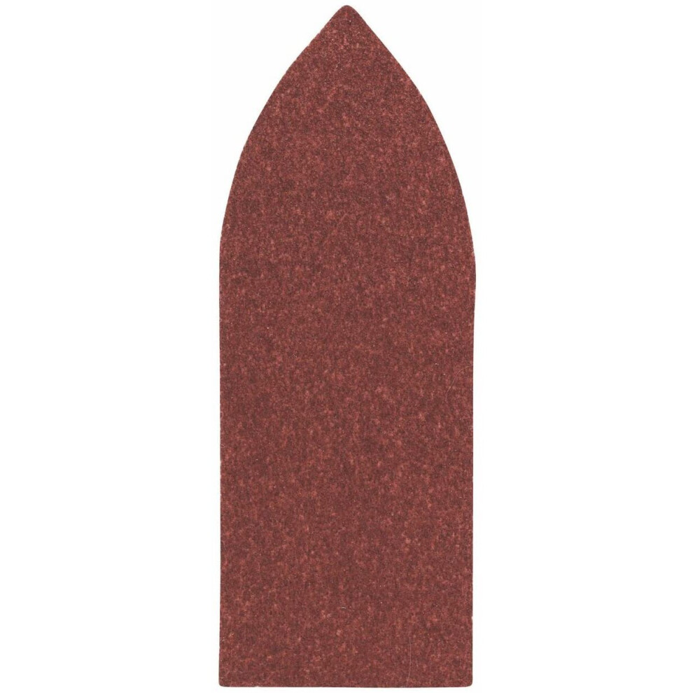 Bosch 2608605169 Delta Sanding Sheets with Wood-Paints, Velcro Type, 32mm, P120 Grit, Brown, Pack of 5
